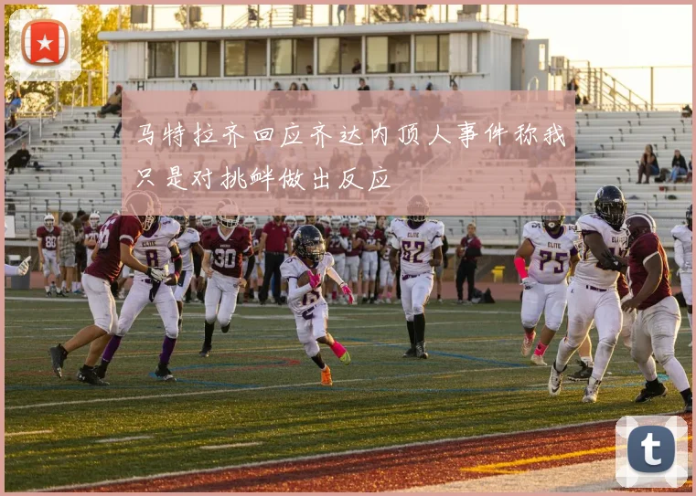 马特拉齐回应齐达内顶人事件称我只是对挑衅做出反应